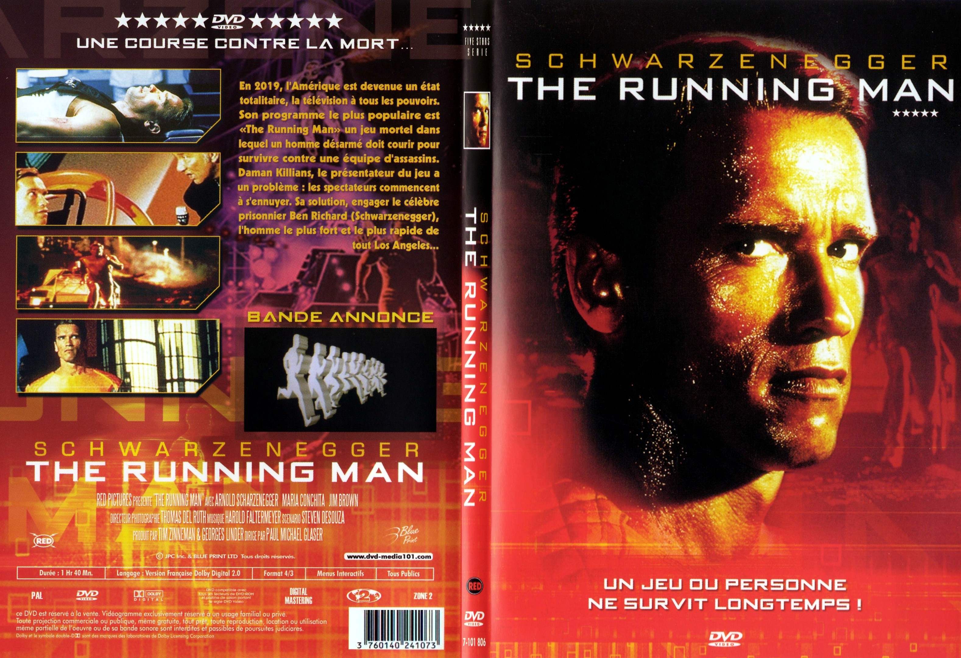 Jaquette DVD The running man - SLIM