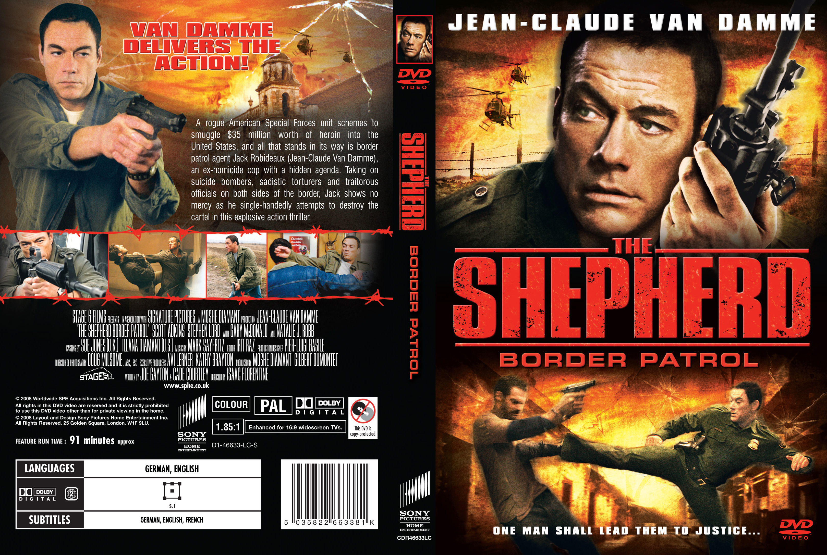 Jaquette DVD The shepherd - Border patrol