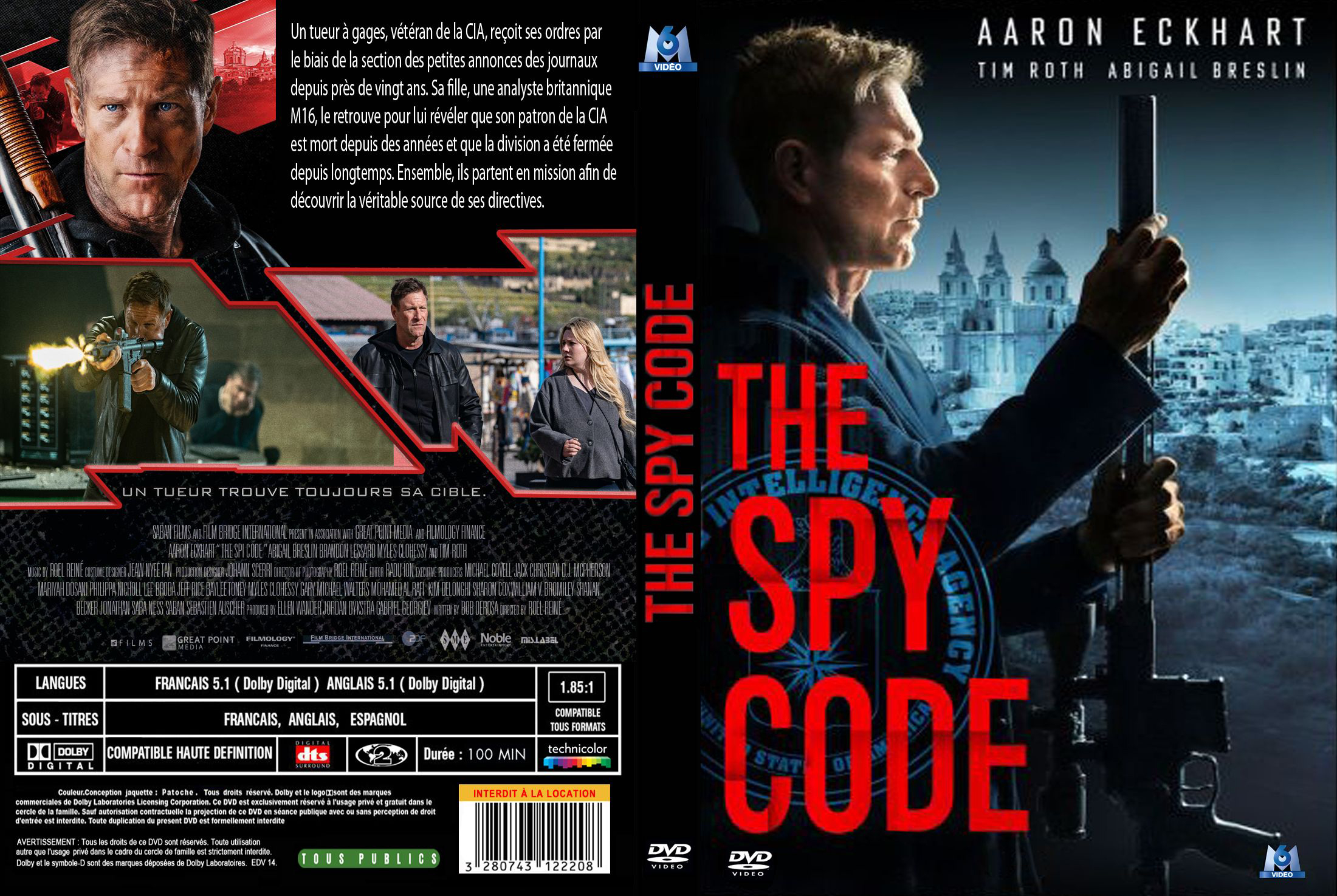 Jaquette DVD The spy code custom