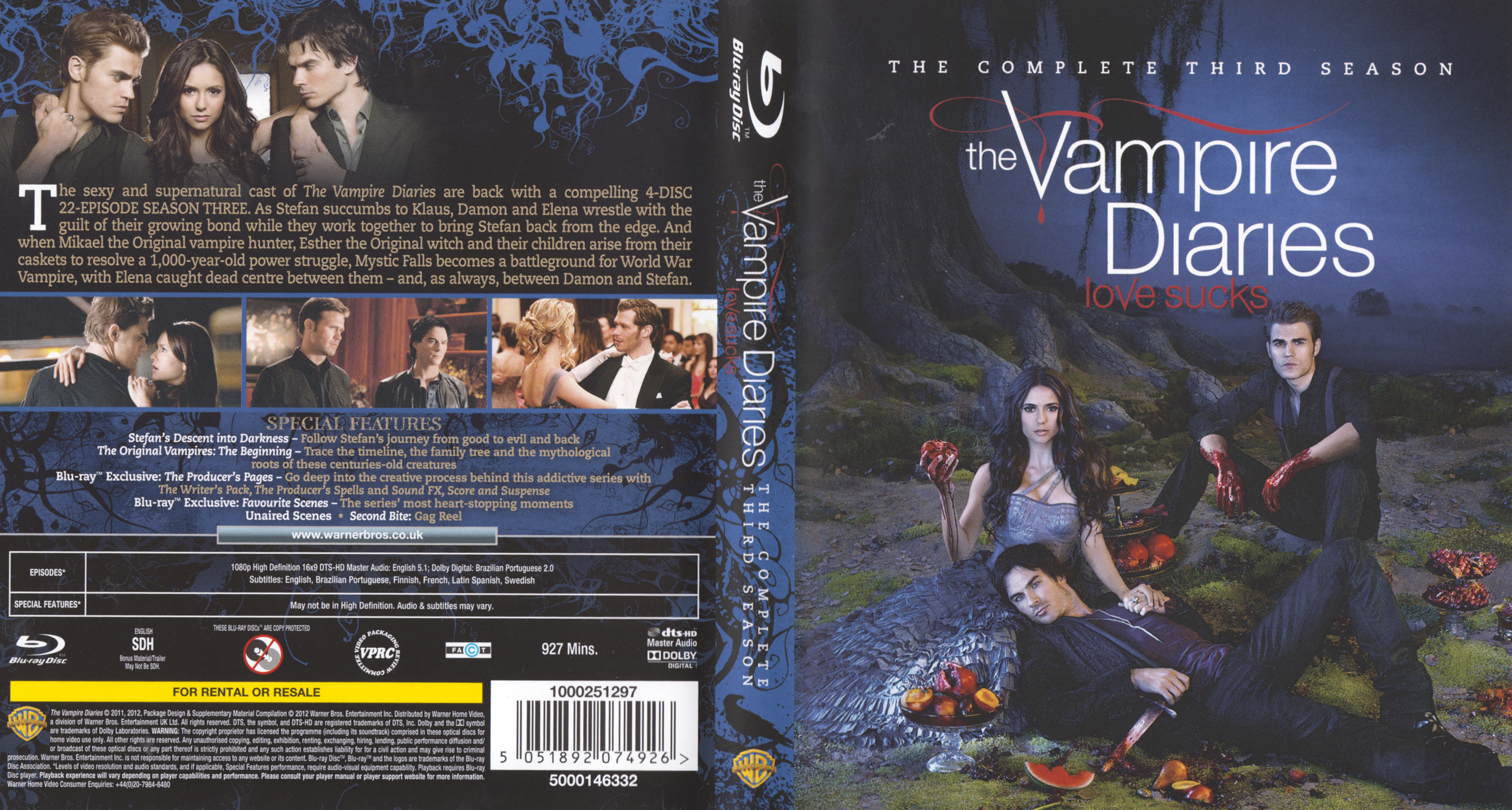Jaquette DVD The vampire diaries Saison 3 Zone 1