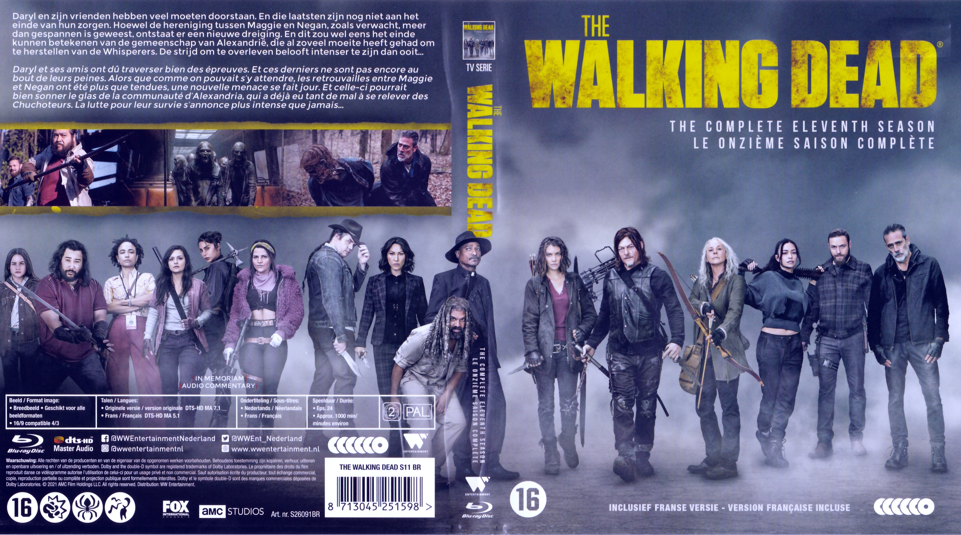 Jaquette DVD The walking dead Saison 11 (BLU-RAY)