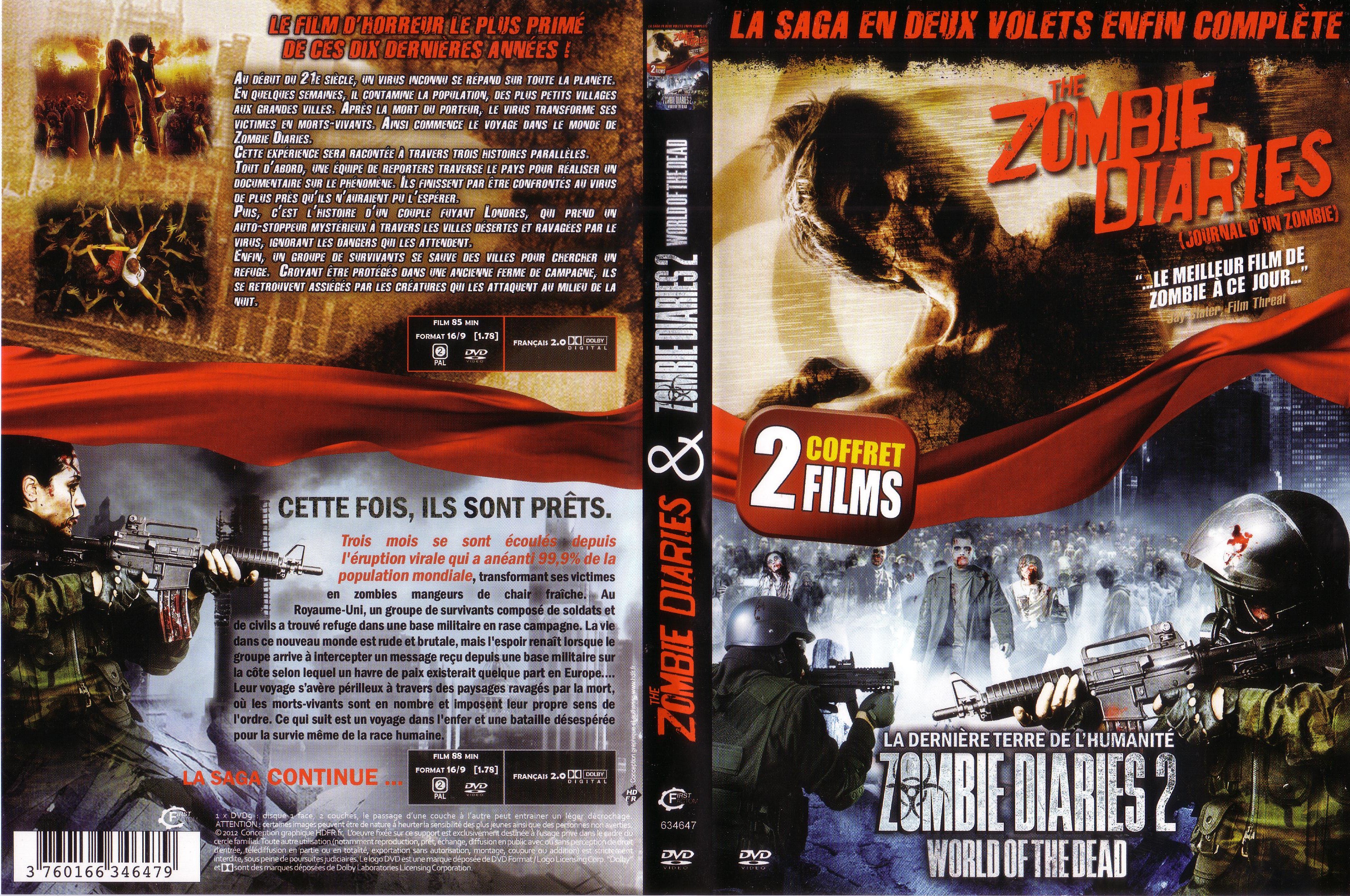 Jaquette DVD The zombie diaries 1+2