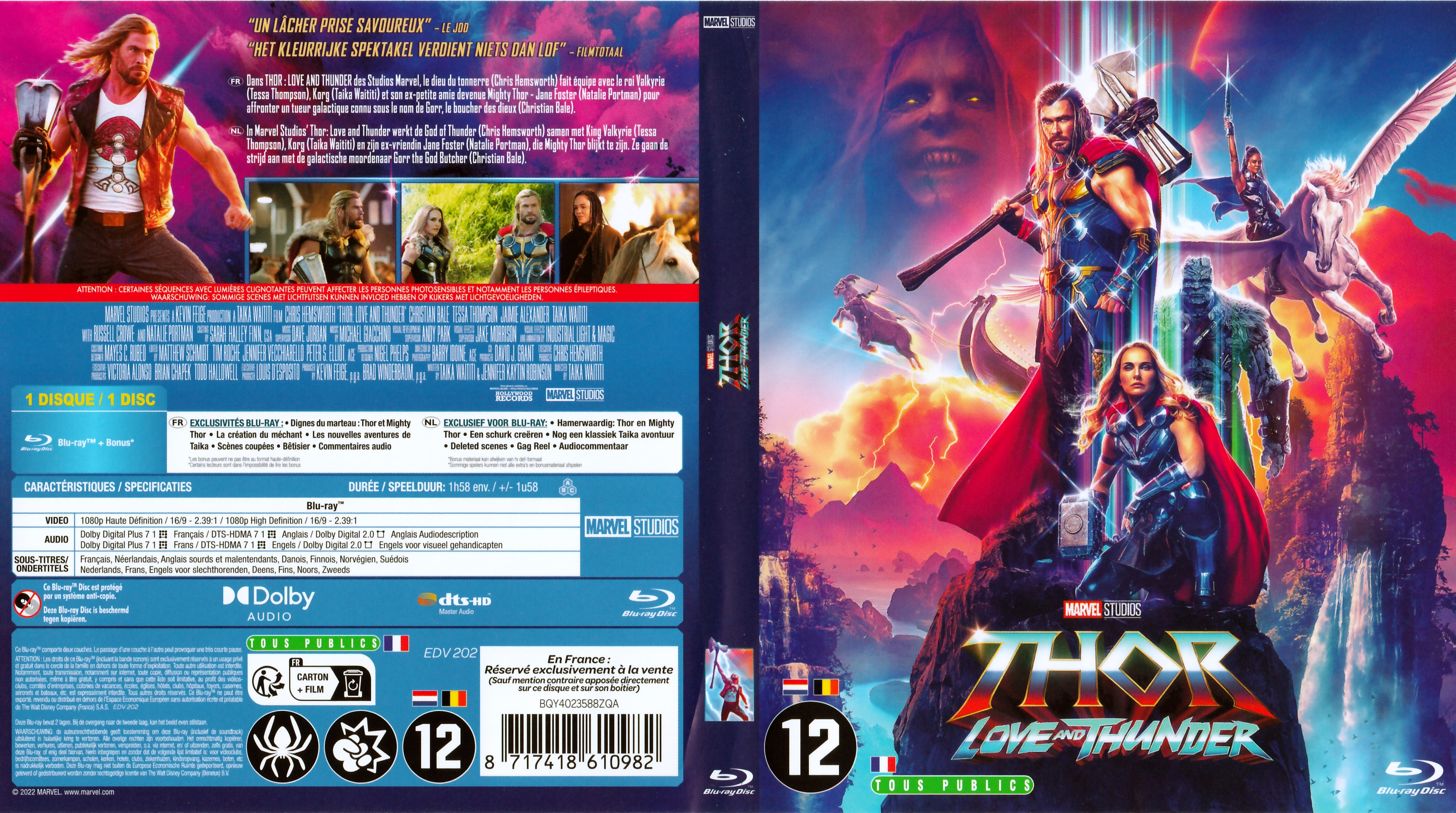 Jaquette DVD Thor Love and Thunder (BLU-RAY)