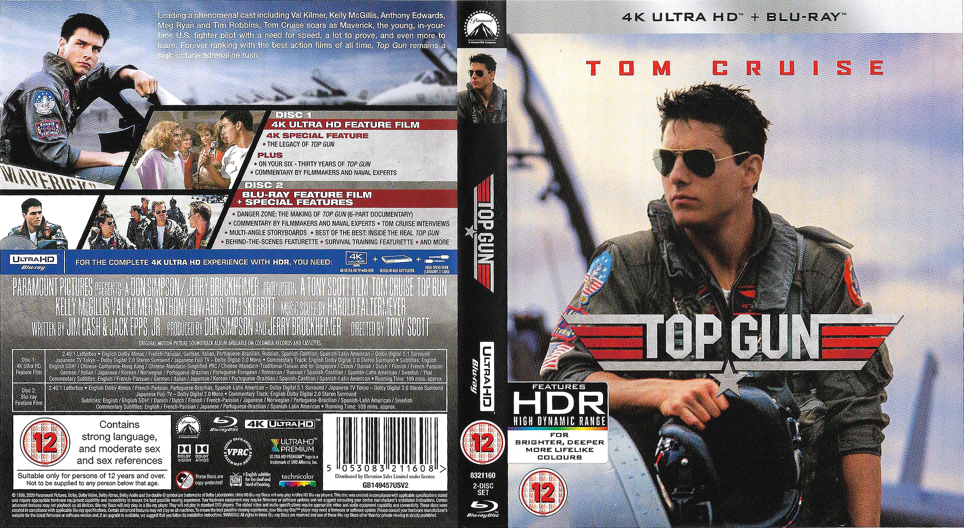 Jaquette DVD Top gun 4K (BLU-RAY)