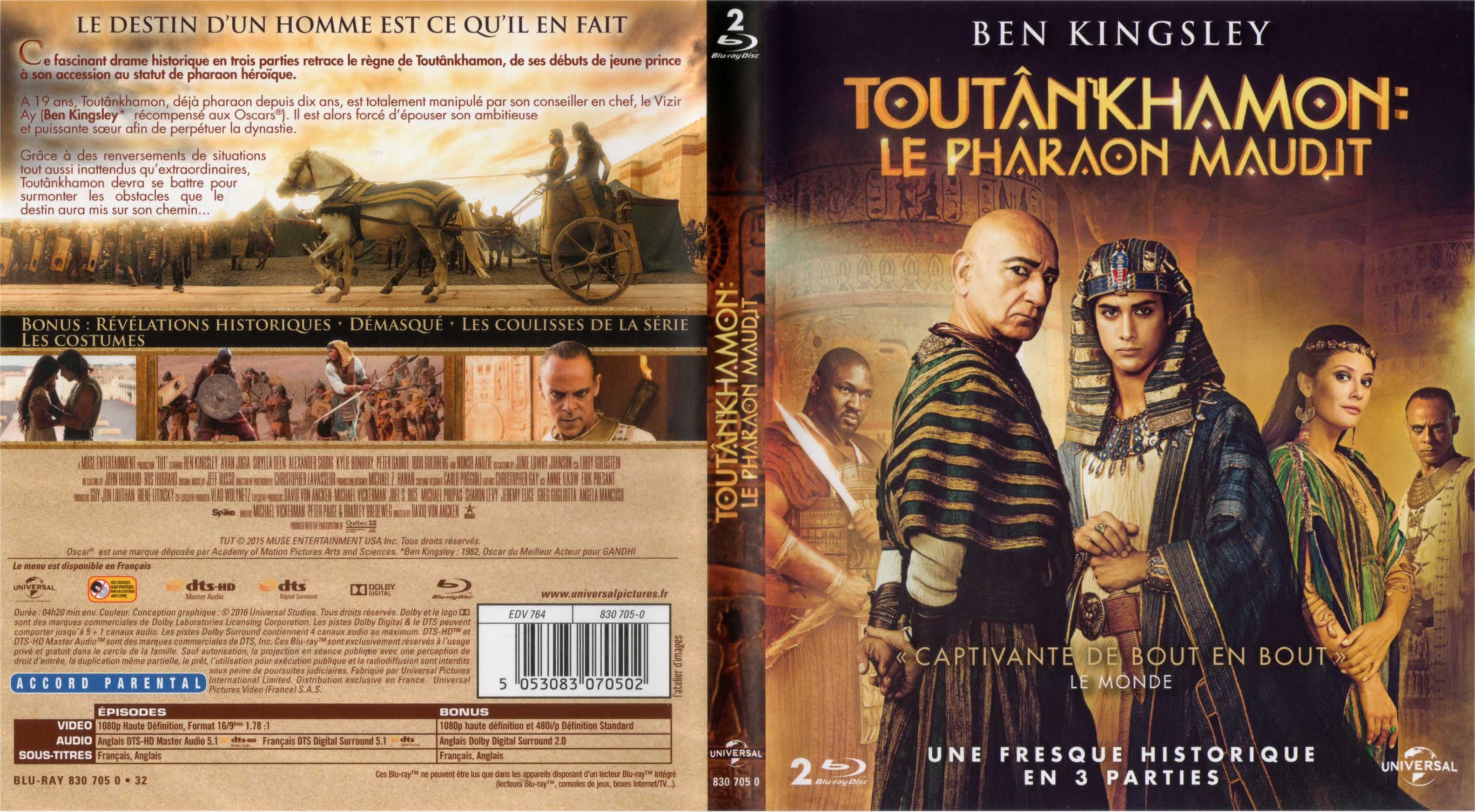 Jaquette DVD Toutankhamon - le Pharaon Maudit (BLU-RAY)