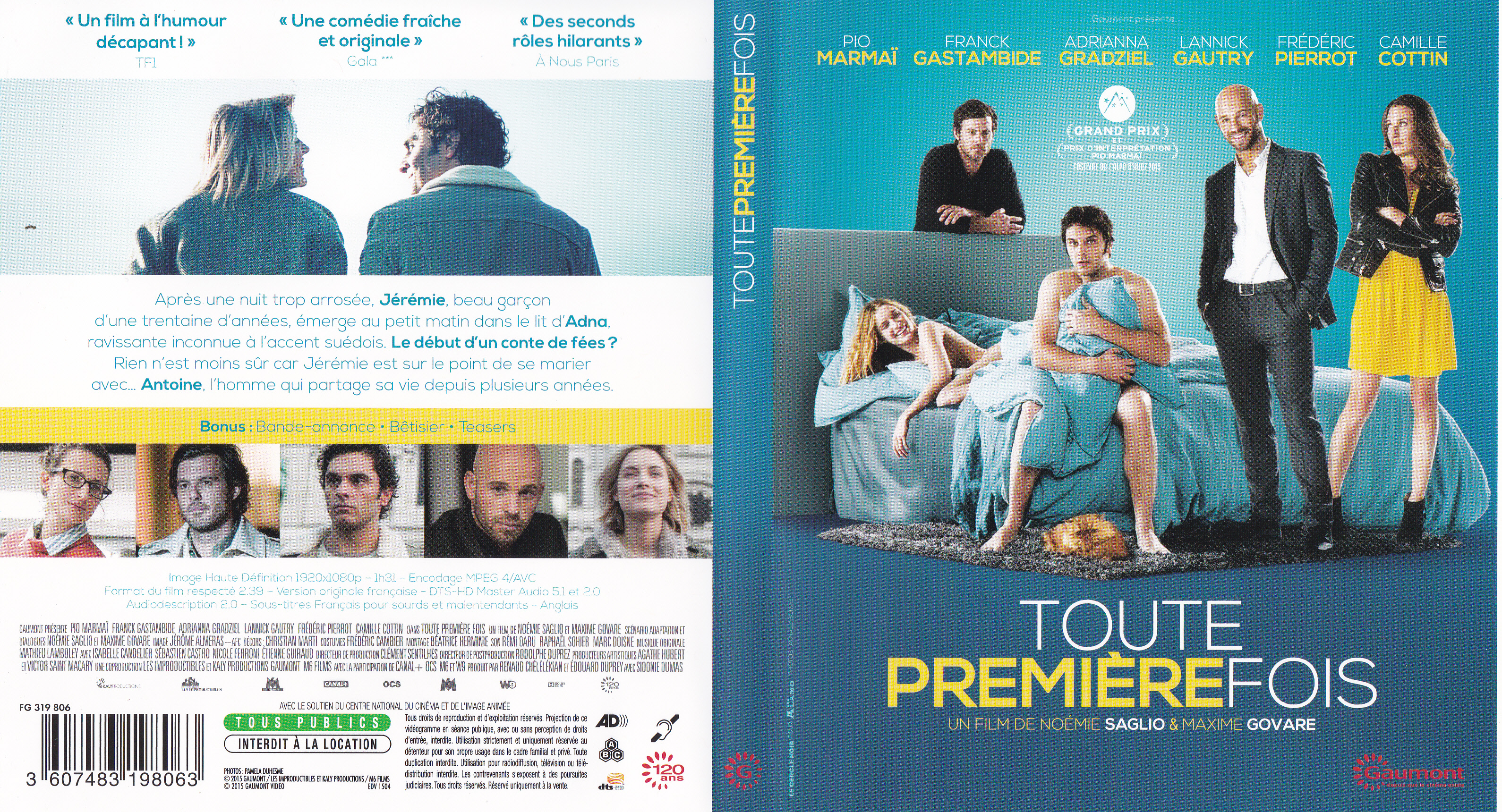 Jaquette Dvd De Toute Premiere Fois Blu Ray Cinéma Passion