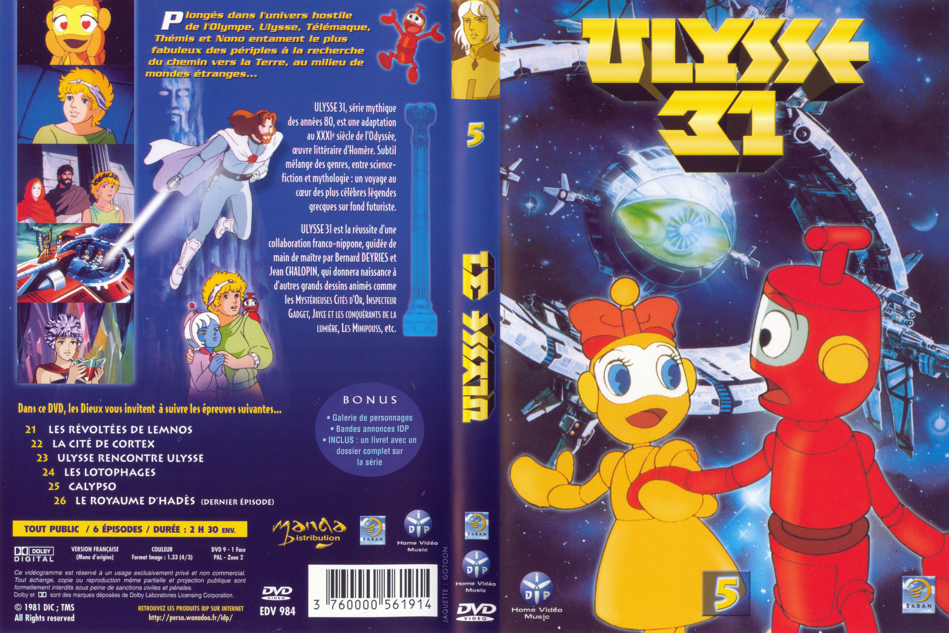 Jaquette DVD Ulysse 31 vol 5