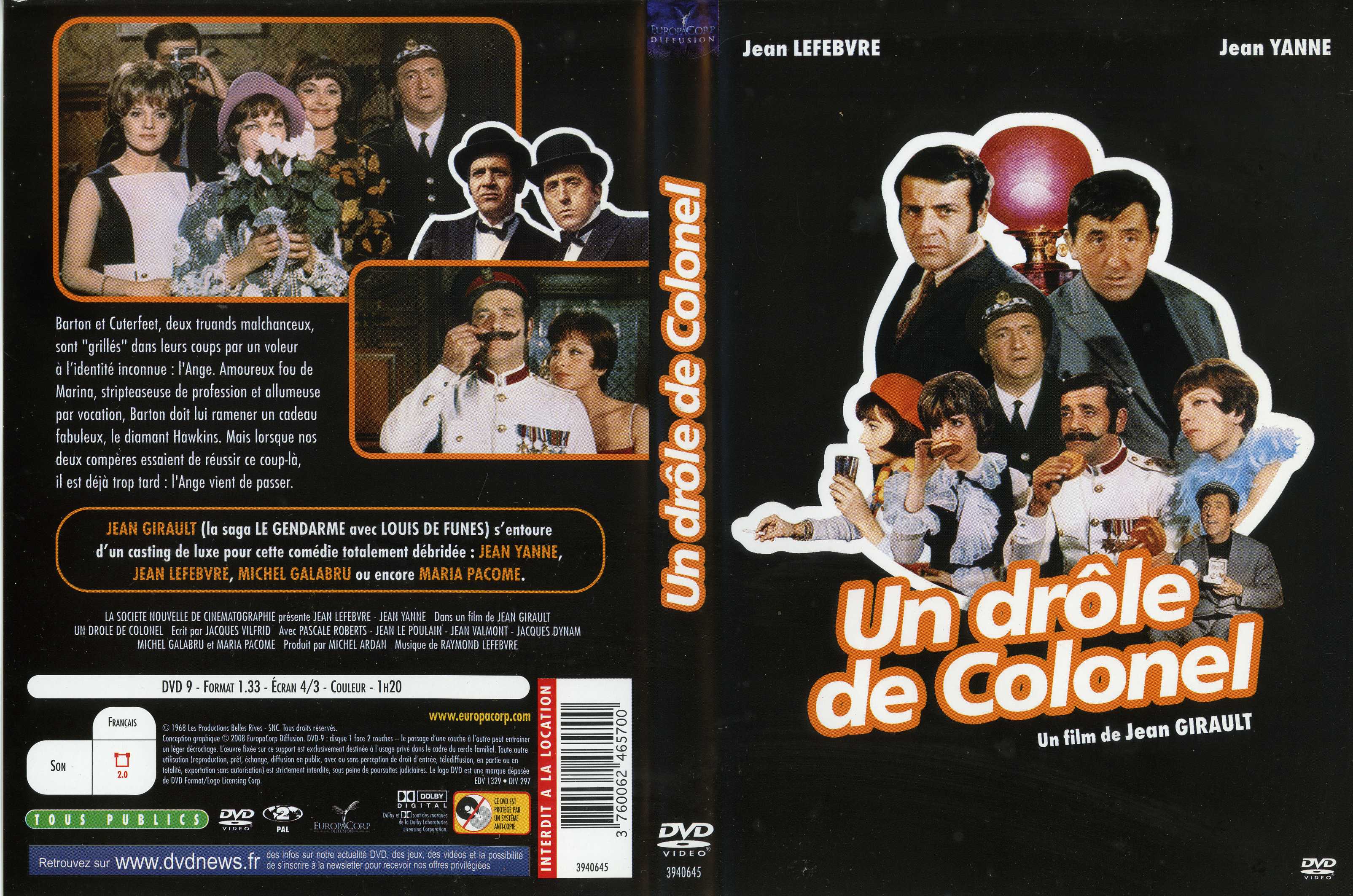 Jaquette DVD Un drole de colonel