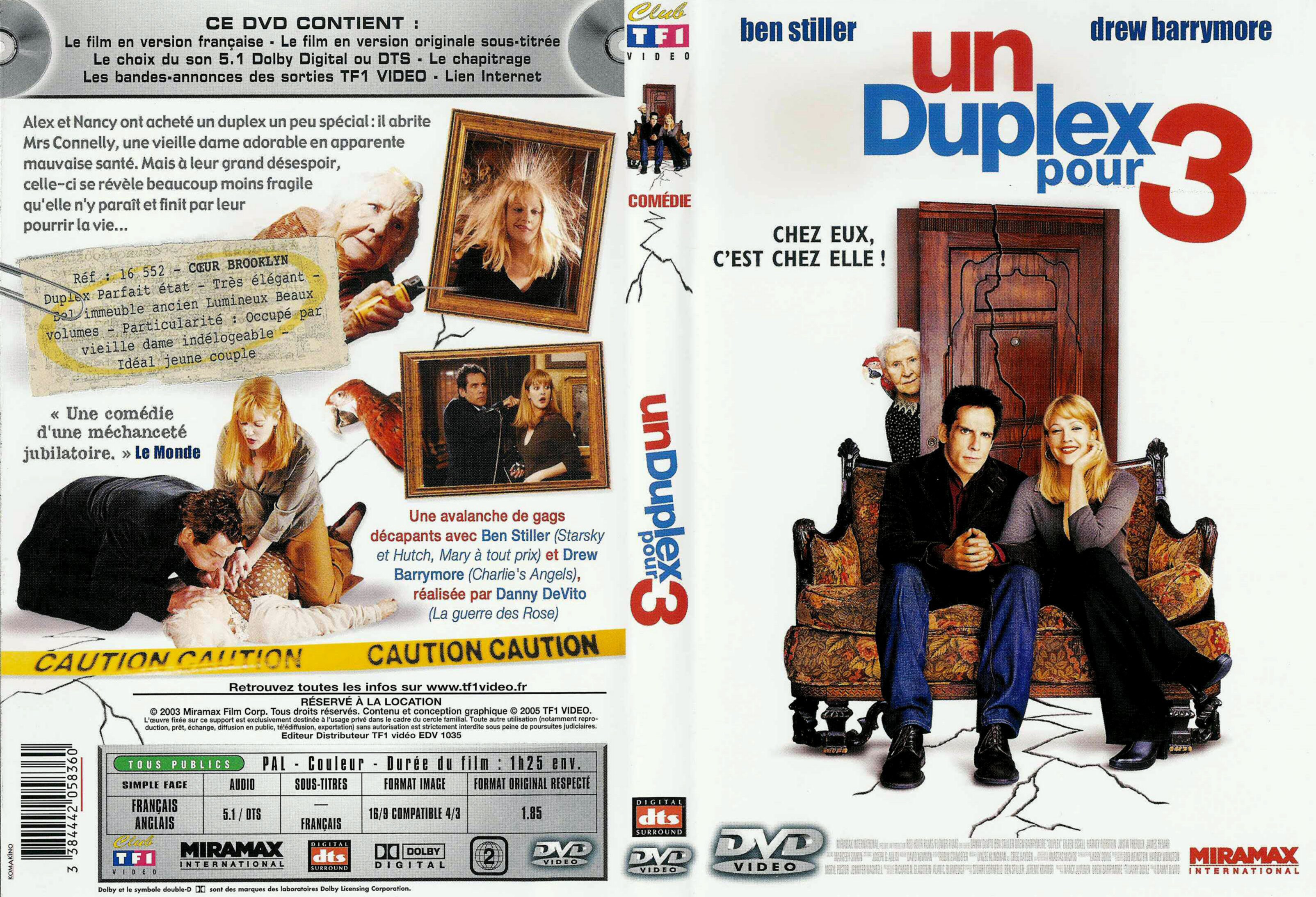 Jaquette DVD Un duplex pour 3