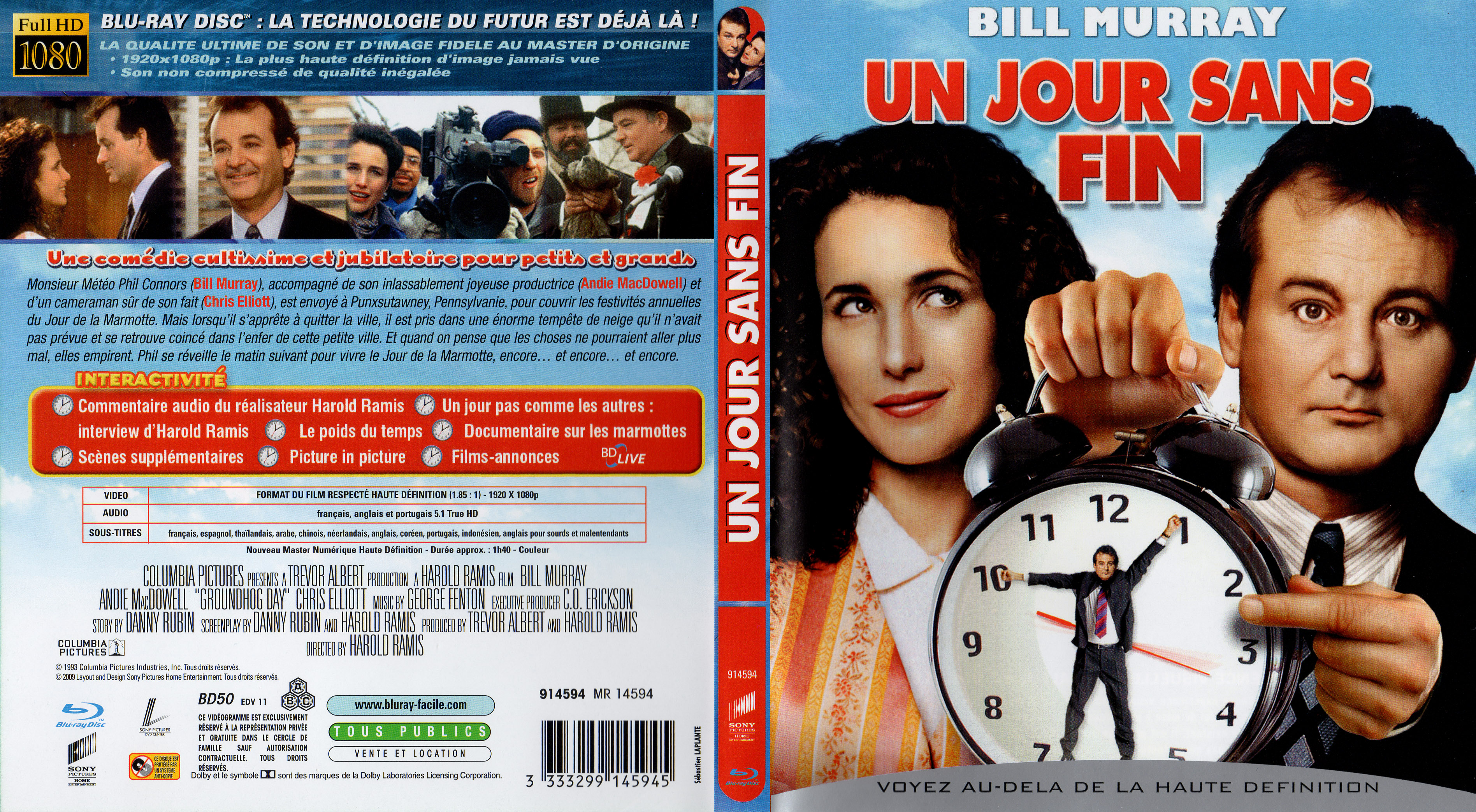 Jaquette Dvd De Un Jour Sans Fin Blu Ray Cinéma Passion