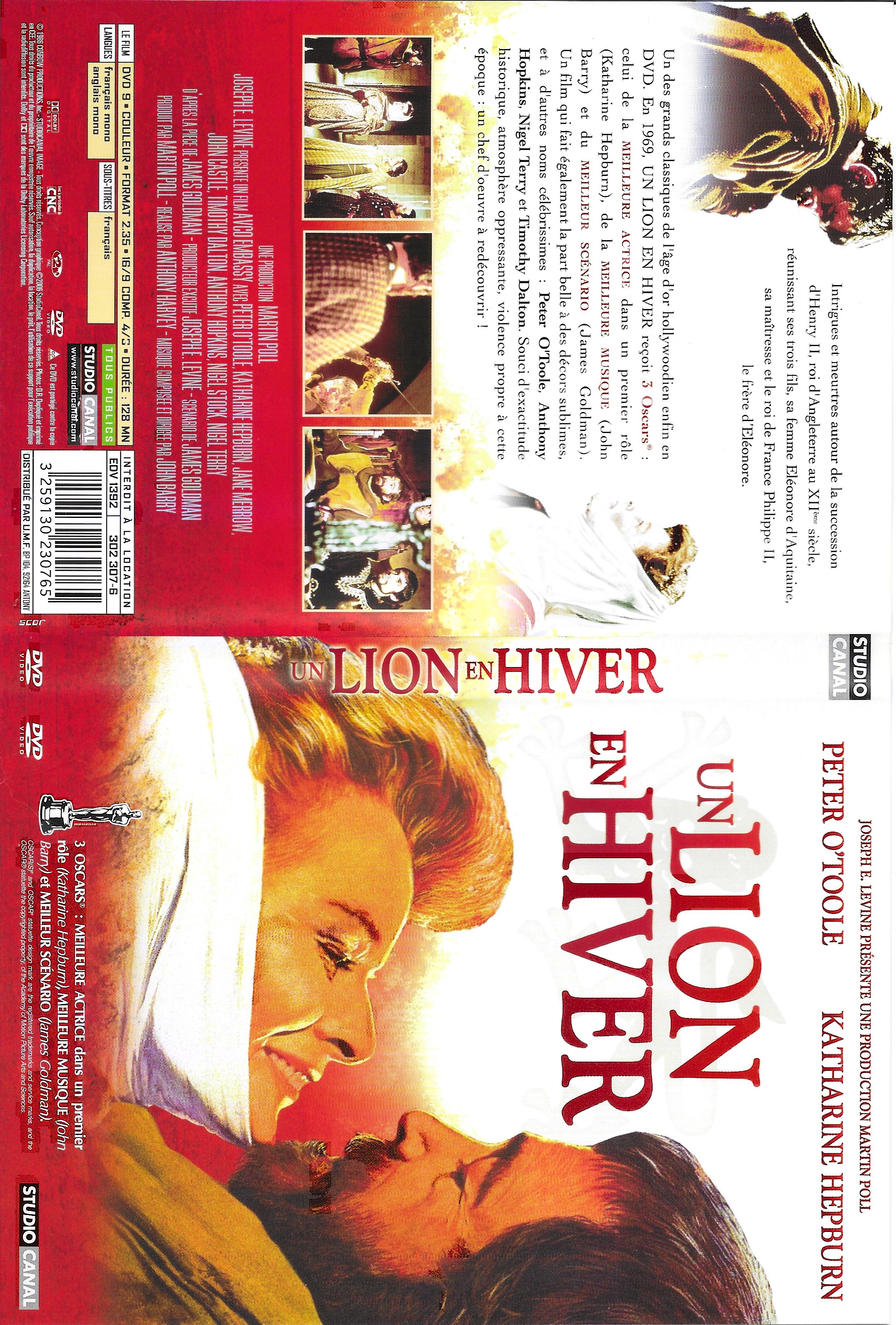 Jaquette DVD Un lion en hiver