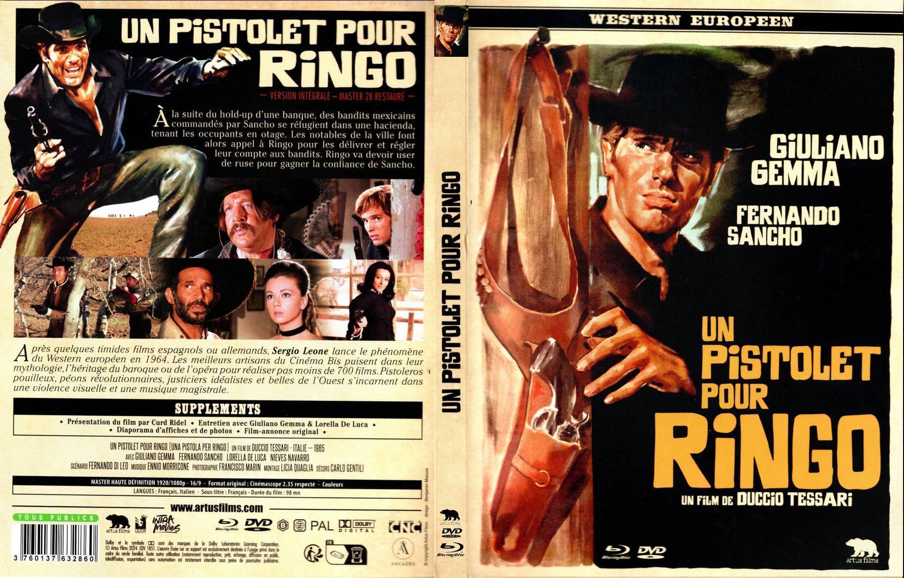 Jaquette DVD Un pistolet pour Ringo (BLU-RAY)