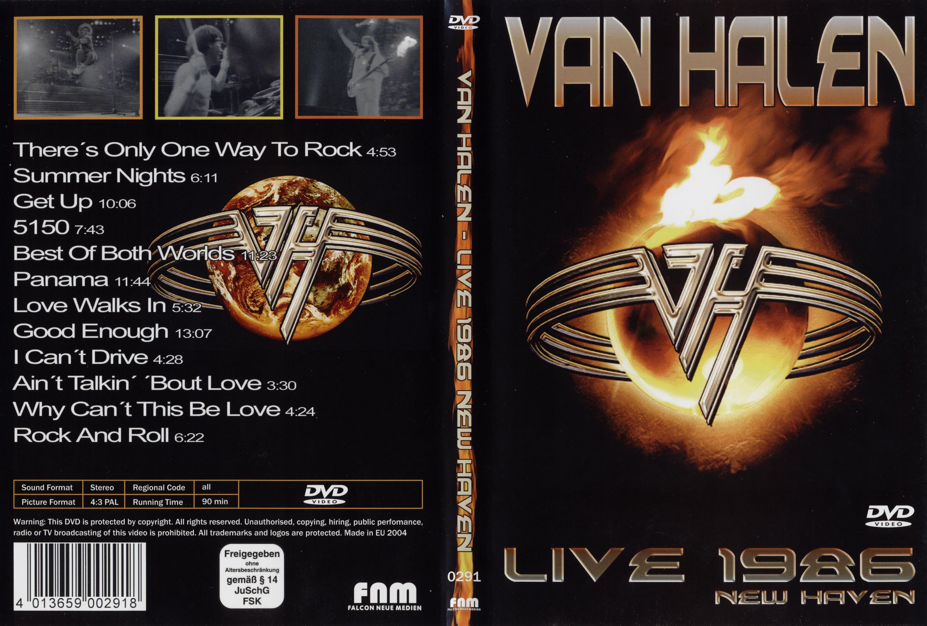 Jaquette DVD Van Halen LIVE 1986