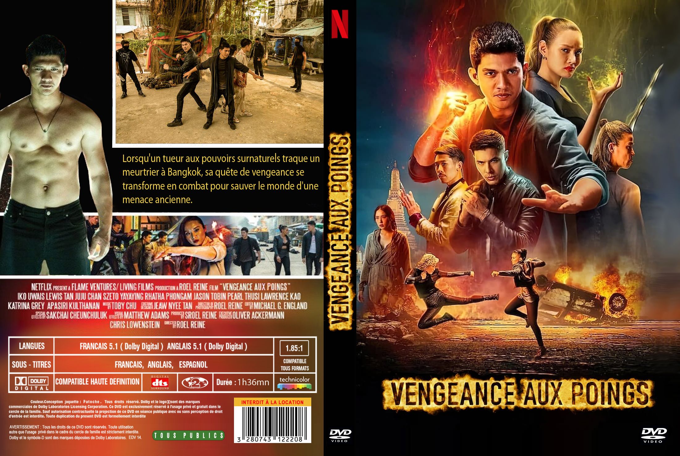 Jaquette DVD Vengeance aux poings custom