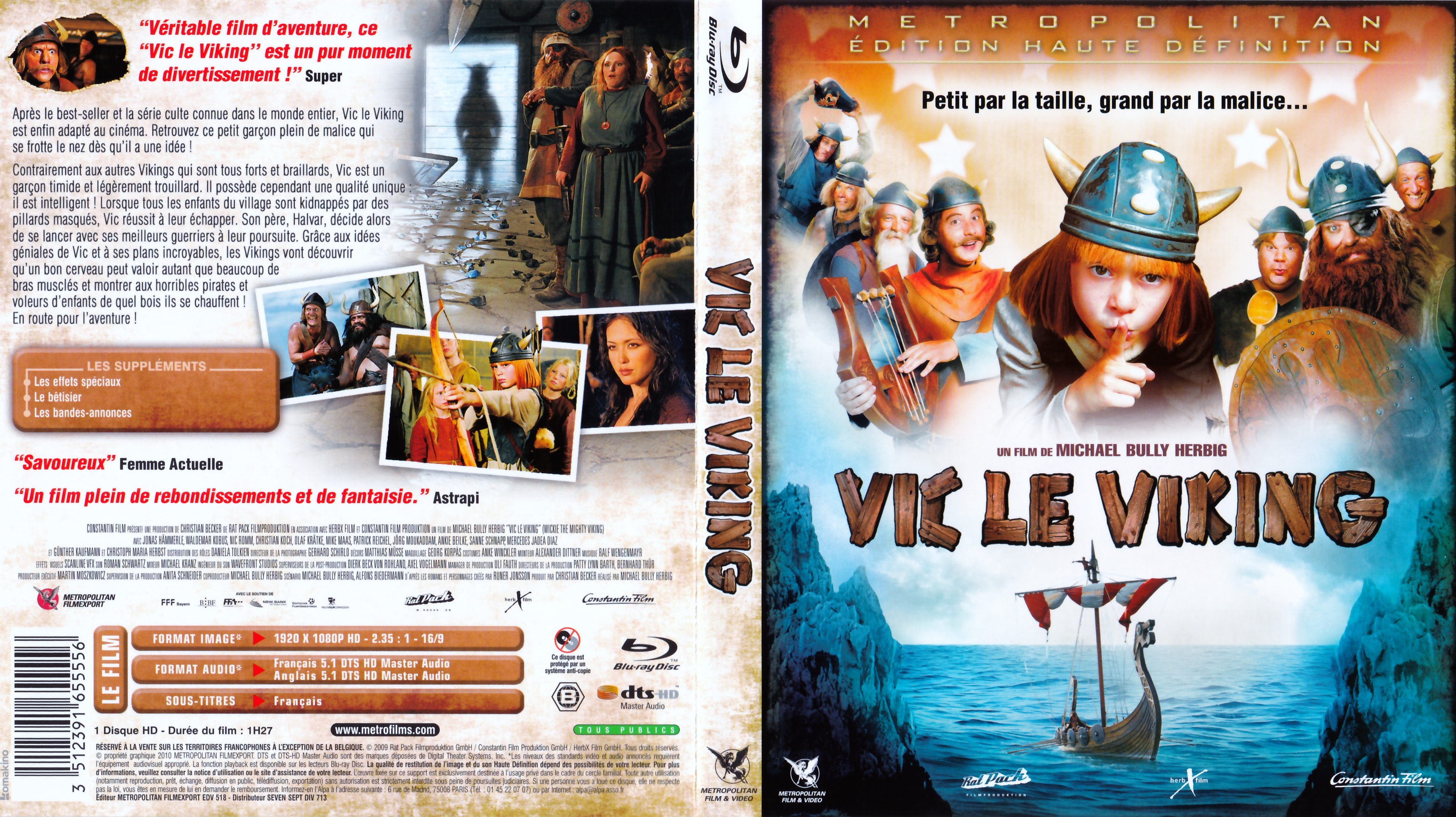 Jaquette DVD Vic le viking (BLU-RAY)