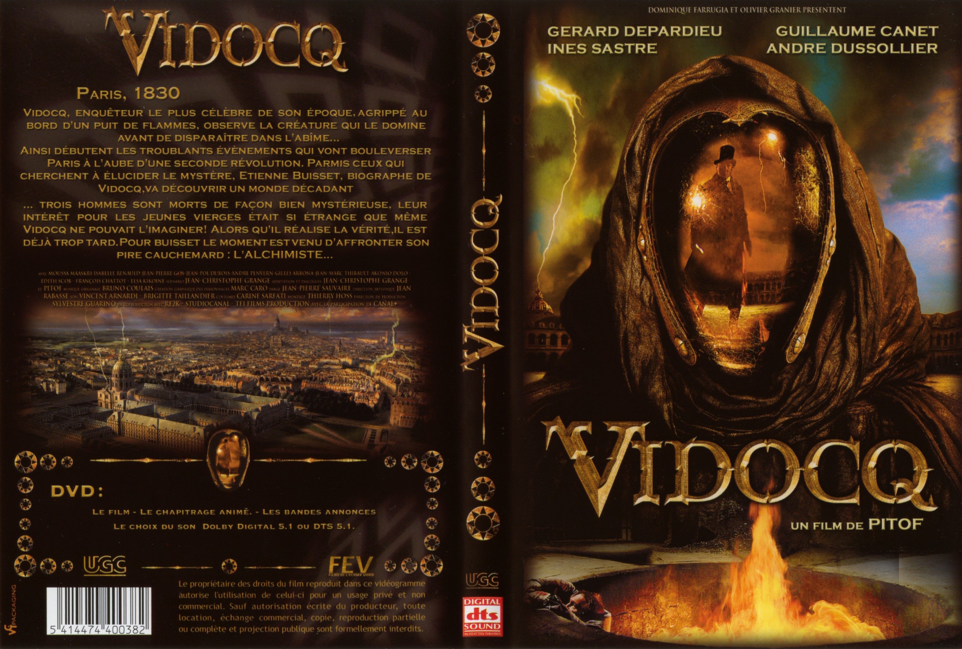 Jaquette DVD Vidocq