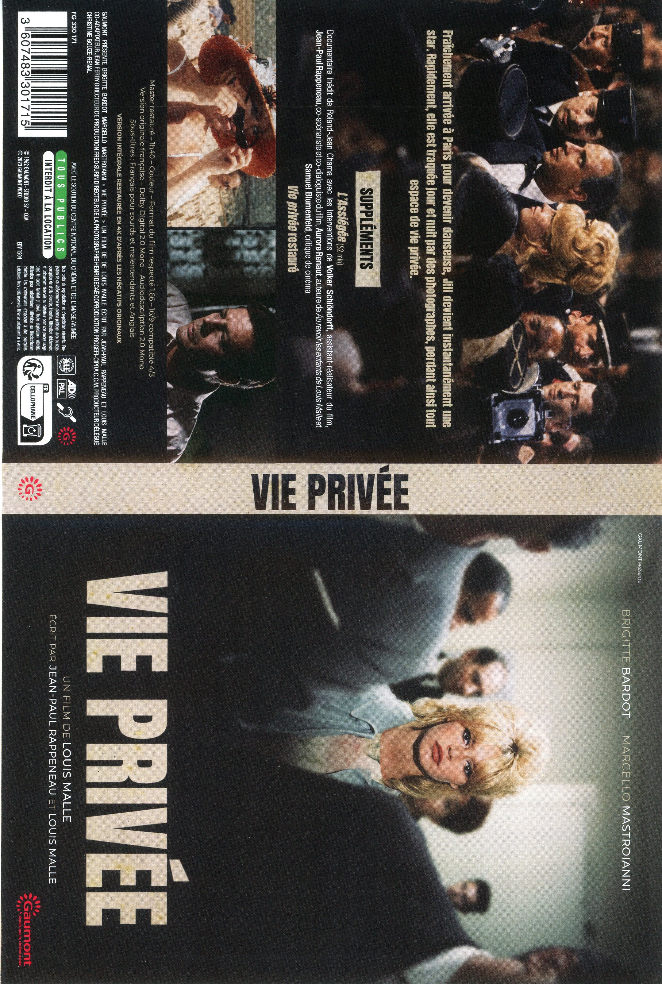 Jaquette DVD Vie prive