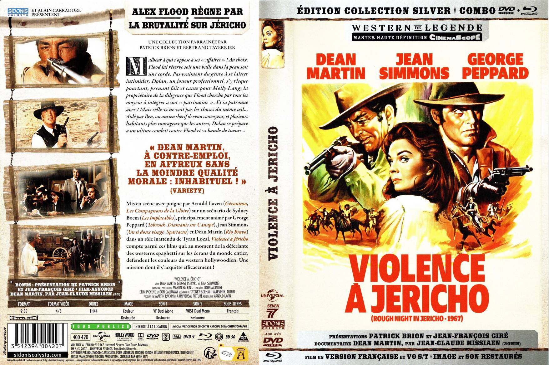 Jaquette DVD Violence  Jericho (BLU-RAY)