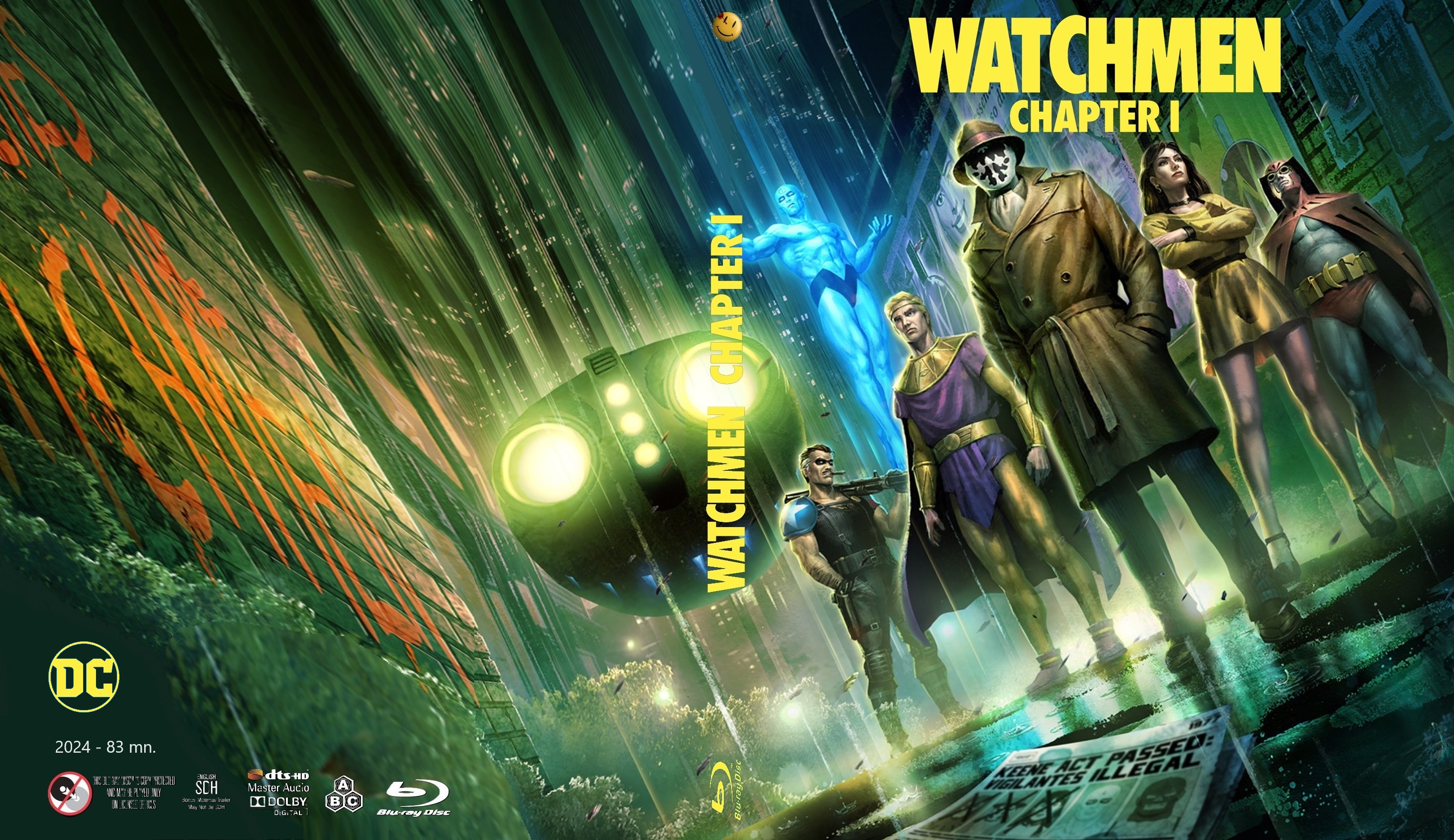 Jaquette DVD Watchmen Chapter 1 custom (BLU-RAY)