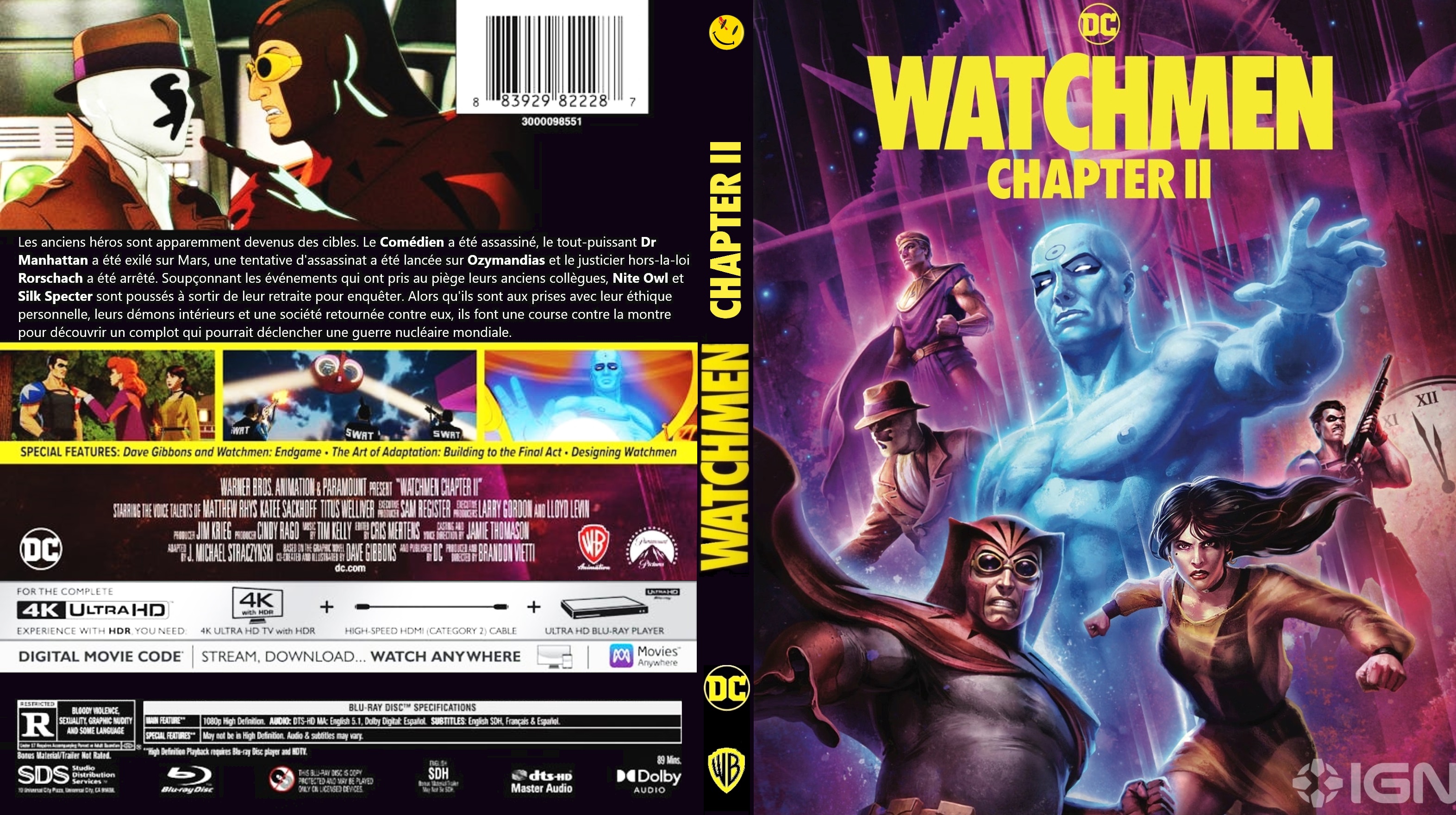 Jaquette DVD Watchmen Chapter 2 4K custom (BLU-RAY)