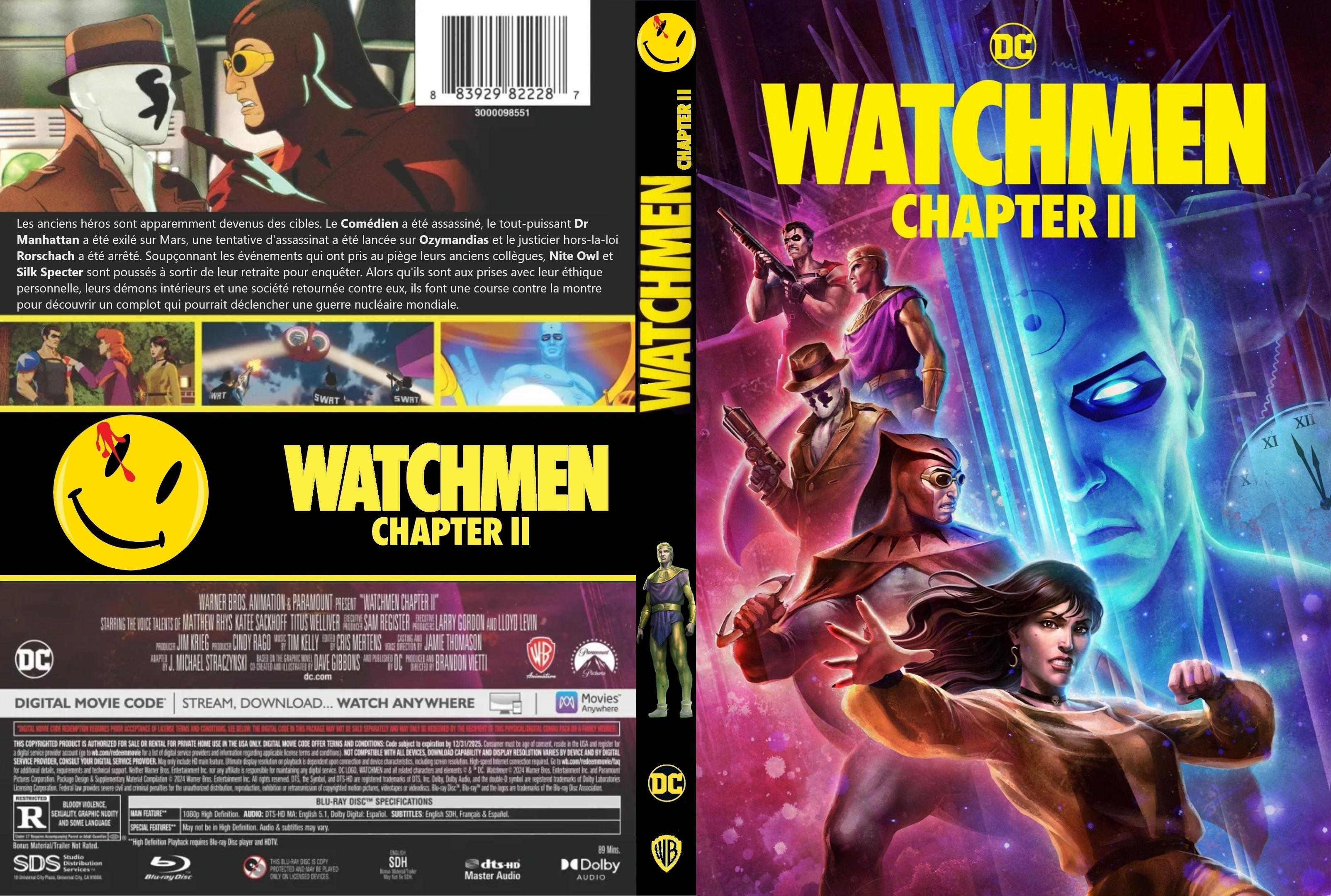 Jaquette DVD Watchmen Chapter II custom