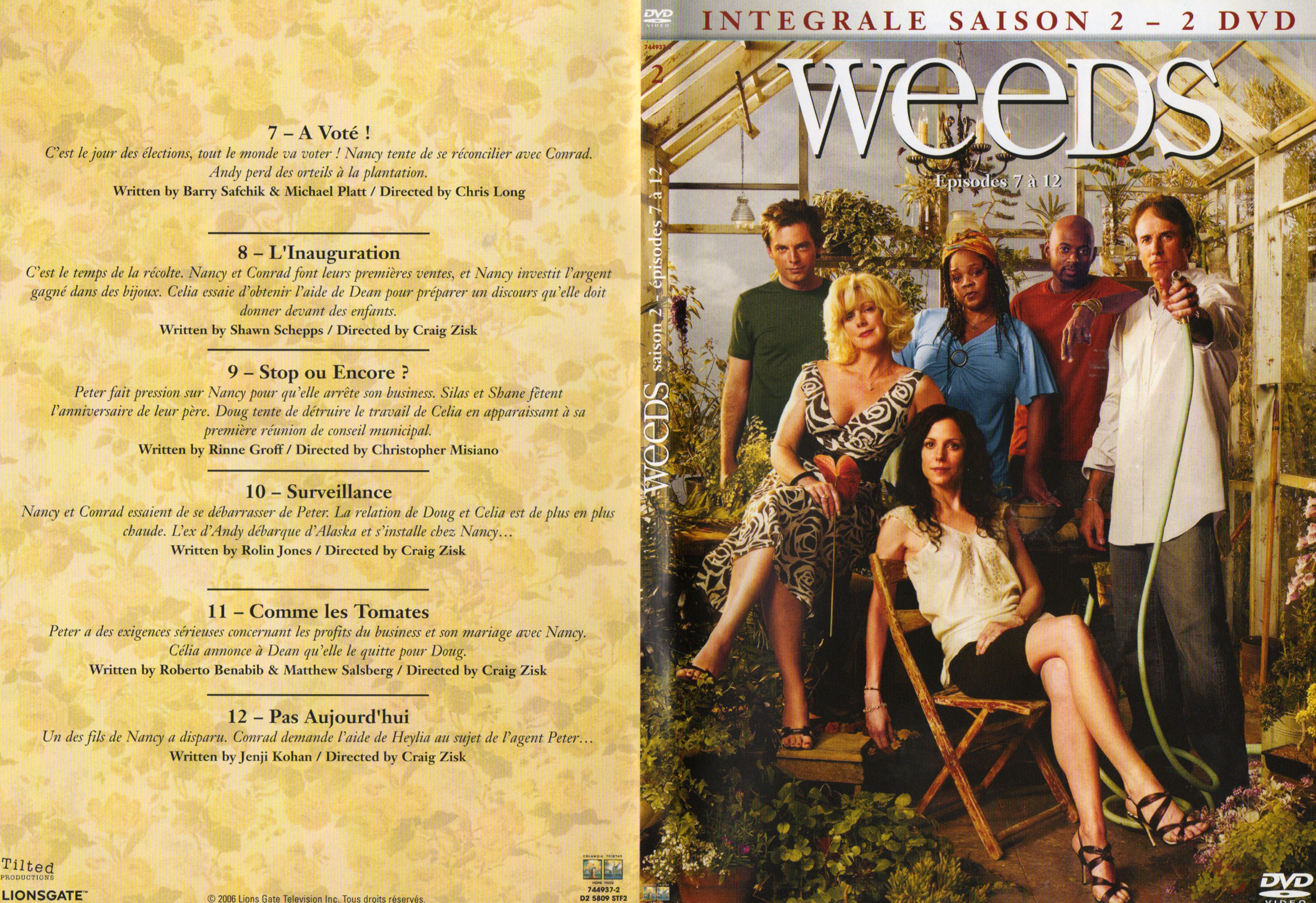 Jaquette DVD Weeds Saison 2 DVD 2