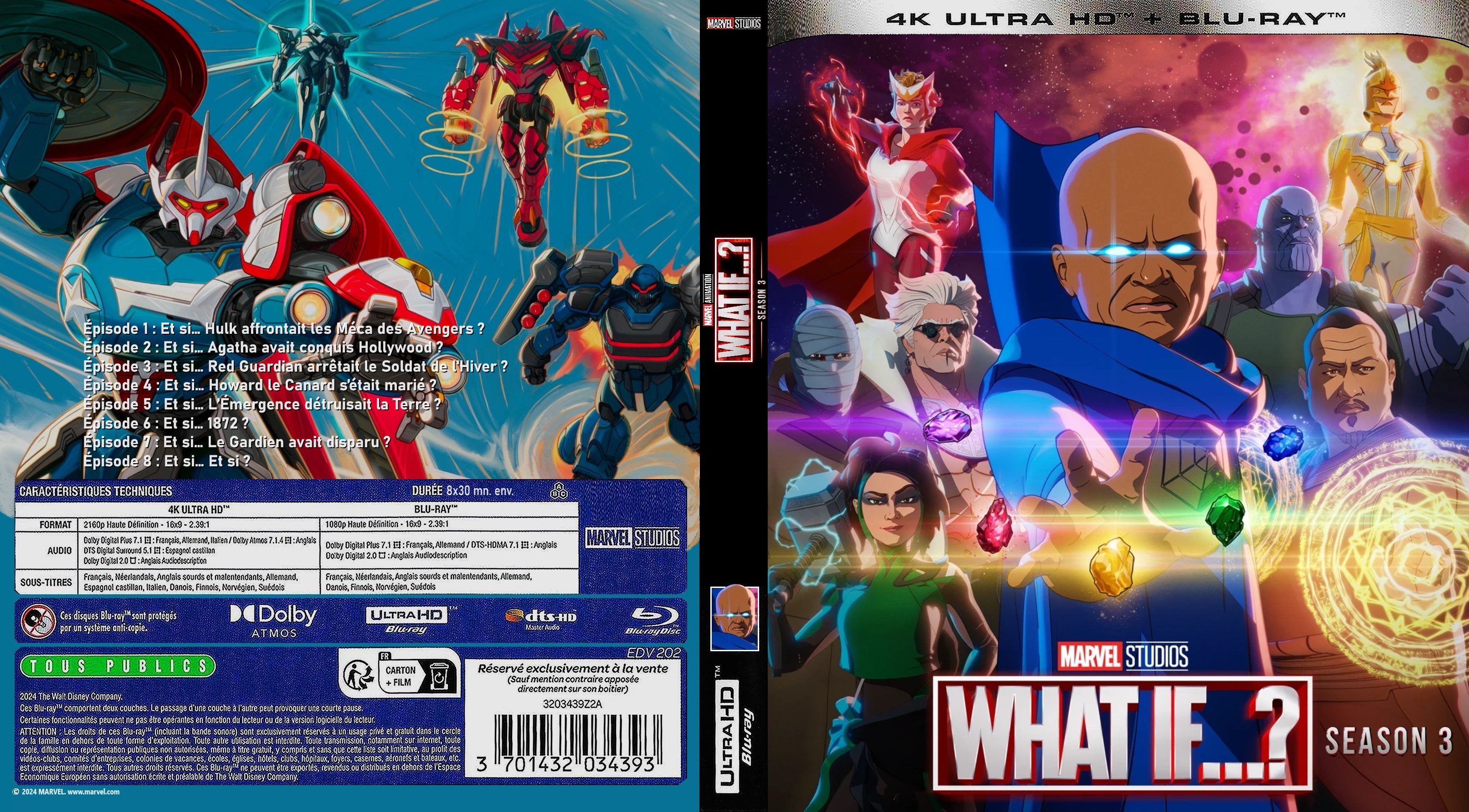 Jaquette DVD What If saison 3 4K custom (BLU-RAY)