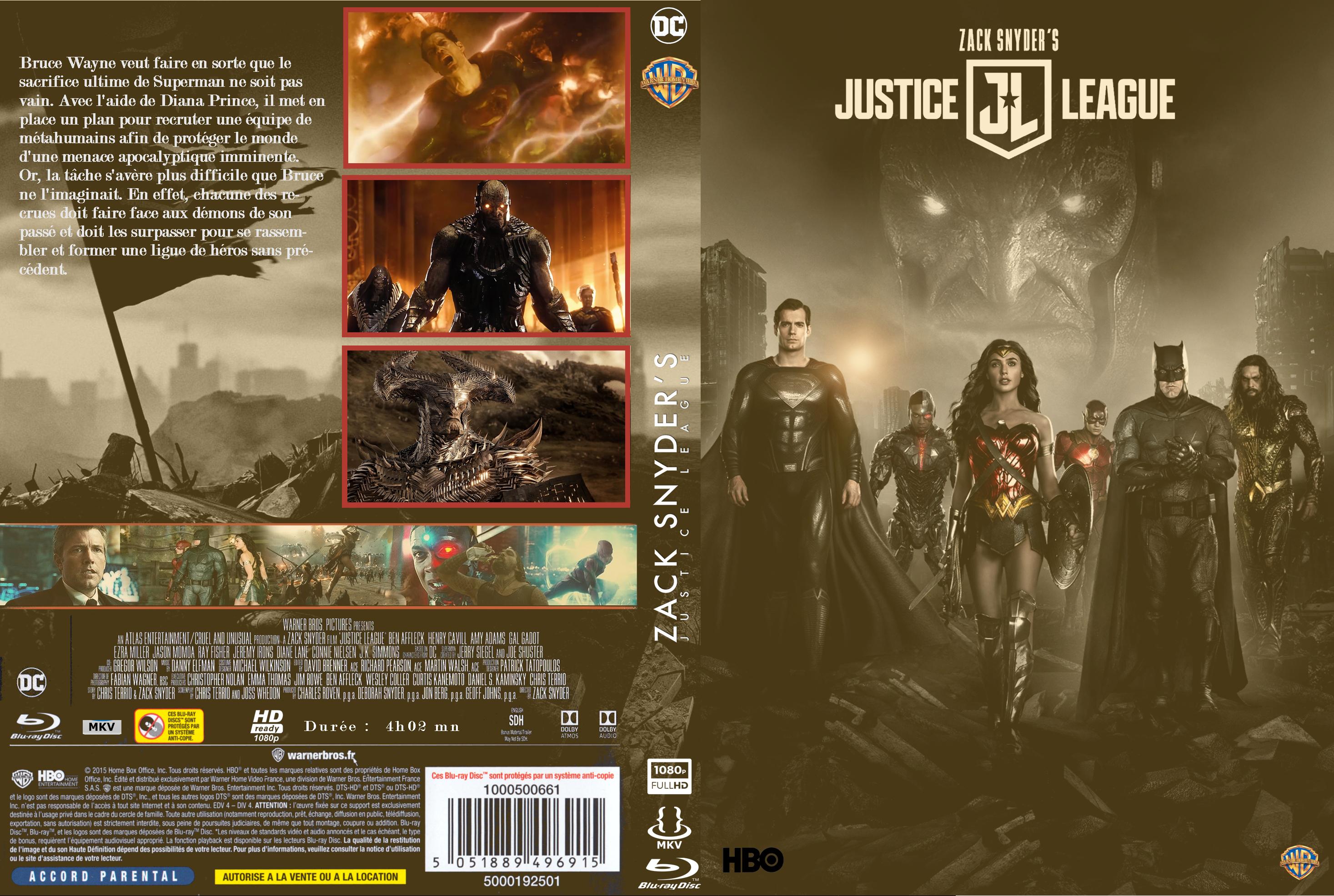 Jaquette DVD Zack Snyder