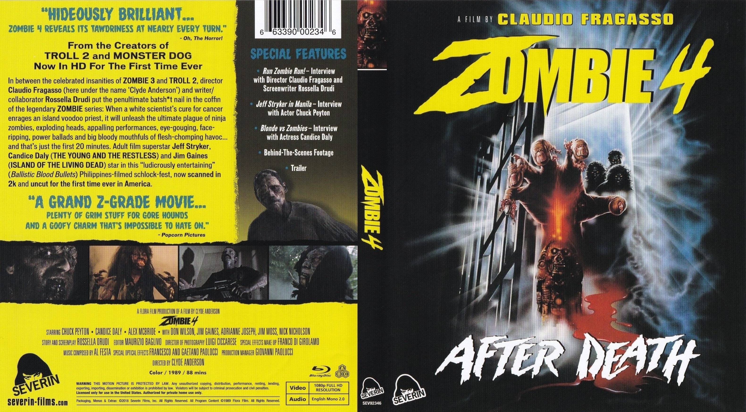 Jaquette DVD Zombie 4 After Death ZONE 1 (BLU-RAY)