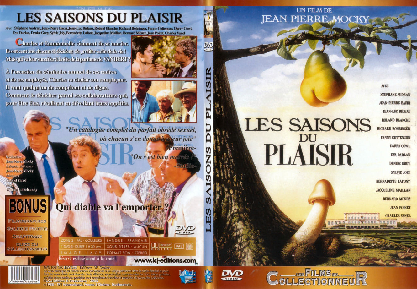 Jaquette DVD de Les saisons du plaisir - SLIM - Cinéma Passion