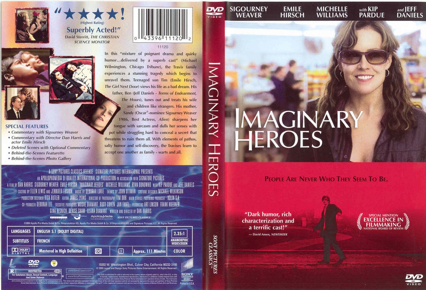 Jaquette DVD Imaginary heroes Zone 1